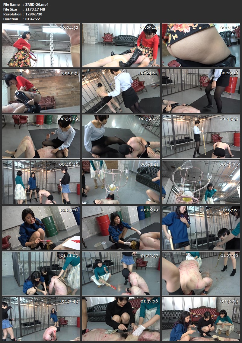 [ZRND-20] 黄金Mホスト奮闘記5 女王様達の休日〜新人Mホストを買って遊んでみた〜後編 Project Zero Next Defecation Humiliation